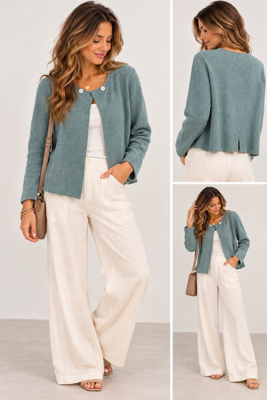 Sundance Blue Wool Nylon Knit Lightweight Button Front Cardigan Sweater XL